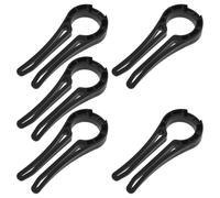 TOKIDNY Protectores de Perillas para Estufas de Gas 5 Unidades Negras Seguros para Perillas de Cocina Bloqueo Infantil para Hornos Accesorios de Seguridad para Estufa y Cocina