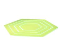 TOKIDNY Regla Acrílica Hexagonal de 4 Piezas para Costura y Acolchado, Plantilla para Patchwork Diy, Transparente, Herramienta Multifunción para Edredones y Manualidades de Costura