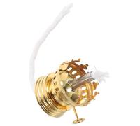 TOKIDNY Regulador Lámpara Aceite Retro Base Quemador Queroseno Resistente para Camping y Emergencia con Instalación Fácil y Diseño Vintage Dorado