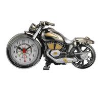 TOKIDNY Reloj Despertador de Motocicleta Vintage de Plástico Función de Alarma Precisa para Decoración del Hogar y Obsequio Auténtico sin Pilas