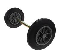 TOKIDNY Ruedas de Reforzadas para Cubo de Basura Eje Hueco de Repuesto Resistente para Contenedores Sanitarios Exteriores y Traslado Fácil