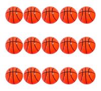 TOKIDNY Sacapuntas Manual de Baloncesto para Estudiantes, 15 Unidades Mini Sacapuntas de Oficina en Negro y Naranja, Práctico y Compacto para Uso Escolar y Material Escolar