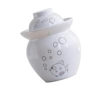 TOKIDNY Tarro y Capacidad de 0.75 Kg Tapa Hermética de Cerámica para Comida Fermentada Superficie Lisa Adecuado para Fermentación Casera en Cocina