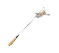 TOKIDNY Varita Teaser para Gatos Reemplazable Resistente al Desgaste Kitten Juguete Interactivo para Gatitos de Plumas