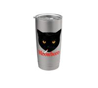 Tokio Atmósfera felino Vaso térmico de acero inoxidable de doble pared