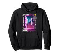 Tokio Cyberpunk Vaporwave en japonés Retro Vibes estética Sudadera con Capucha