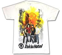 Tokio Hotel Burning City White T Shirt New Band Merch