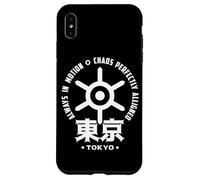 Tokio Japón Ciudad Símbolo Tokio Kanji Retro Otaku Souvenir Carcasa para iPhone XS Max