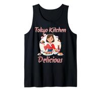 Tokio Japón Cocina Artesanal Cena Sushi Tratar Creativo Diversión Camiseta sin Mangas
