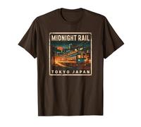 Tokio Japón Midnight Train Vintage Rail Otaku Fan Souvenir Camiseta