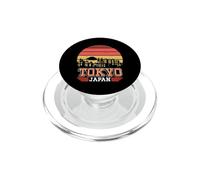 Tokio Japón Retro Vintage Atardecer Horizonte Tokio PopSockets PopGrip para MagSafe
