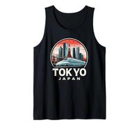 Tokio Japón Shinkansen Tren Bala Tokio Torre Recuerdo Camiseta sin Mangas