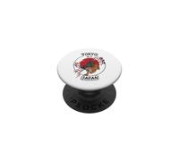 Tokio Japón Tigre Ciudad Horizonte Cerezo Gráfico PopSockets PopGrip Adhesivo