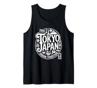 Tokio Japón Tradición Urbana Vintage Japanese Kanji Souvenir Camiseta sin Mangas