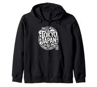Tokio Japón Tradición Urbana Vintage Japanese Kanji Souvenir Sudadera con Capucha