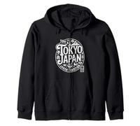 Tokio Japón Tradición Urbana Vintage Japanese Kanji Souvenir Sudadera con Capucha