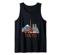 Tokio Japón Viaje Souvenir City Monumento Regalo Camiseta sin Mangas