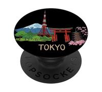Tokio Japón Viaje Souvenir City Monumento Regalo PopSockets PopGrip Adhesivo