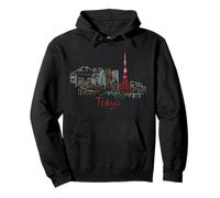 Tokio Japón Viaje Souvenir Panorama City Monumento Regalo Sudadera con Capucha