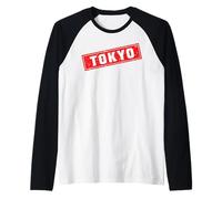 Tokio Logotipo #1 Etiqueta Viaje Fuji Kioto Japón Recuerdo Camiseta Manga Raglan