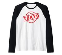Tokio Logotipo #2 Etiqueta Fuji Nippon Kioto Japón Recuerdo Camiseta Manga Raglan