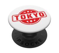 Tokio Logotipo #3 Etiqueta Osaka Nippon Japón Kioto Recuerdo PopSockets PopGrip Adhesivo