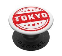 Tokio Logotipo #4 Etiqueta Osaka Nippon Japón Kioto Recuerdo PopSockets PopGrip Adhesivo