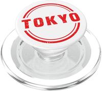 Tokio Logotipo #5 Etiqueta Osaka Nippon Japón Kioto Recuerdo PopSockets PopGrip para MagSafe