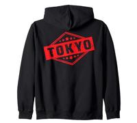 Tokio Logotipo #6 Etiqueta Osaka Nippon Japón Kioto Recuerdo Sudadera con Capucha
