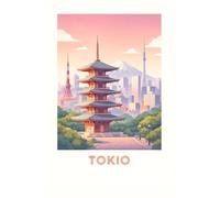 Tokio Notebook - Elegant Lined Journal for Travel, Notes, and Everyday Writing: Minimalist lined notebook ideal for journaling, trip planning, study ... gift for Tokio lovers. 110 pages, 6 x 9 size.
