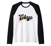 Tokio Orgullo Gay LGB Queer Amor Japón Japonés Nippon Camiseta Manga Raglan