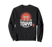 Tokio Souvenir Tori Gate Japón Sol japonés Kanji Hanko Sudadera