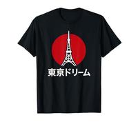 Tokio Sueño Minimal Horizonte Japonés Camiseta