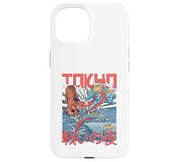 Tokio Tigre Fantasía Dragón Batalla Choque Japonés Estilo Anime Carcasa para iPhone 15
