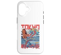 Tokio Tigre Fantasía Dragón Batalla Choque Japonés Estilo Anime Carcasa para iPhone 16
