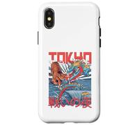 Tokio Tigre Fantasía Dragón Batalla Choque Japonés Estilo Anime Carcasa para iPhone X/XS