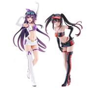 Tokisaki Kurumi/Yatogami Tohka Figura Anime Girl Race Queen Modelo Estatua | Figuras de acción de personajes de Racing Girl, modelo coleccionable de PVC para decoración de escritorio y hogar