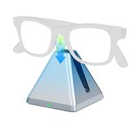 Tokismet Base de carga compatible con gafas RayBan Meta Smart y Oakley Meta, indicador LED, chip de seguridad y base estable, funciona como soporte de carga (azul)