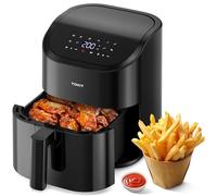 TOKIT 1500W Freidora de Aire, Air Fryer sin Aceite Compacta 4,5L con 10 Modos para Principiantes - Aire Caliente a 360°, Menos Ruido, Perfect Cook