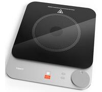TOKIT 2100W Placa De Inducción App, Placa De Inducción Portátil | 16 MM Ultrafino, 9 Niveles Diseño en Cristal Fácil Limpieza, Cocina Automática Control Con 1 Botón