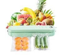 TOKIT Envasadora al Vacío 5 en 1, Domesticas Máquina Envasadora al Vacio Alimentos Automático de Un Toque, Compacta Maquina al Vacio de Rápida Incluye 5 Bolsas (Verde#2)