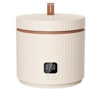 TOKIT Olla Arrocera Pequeña 1,5 L PRO Rice Cooker | Botones de Pantalla Táctil para 1 a 3 Personas, Arrocera antiadherente para interiores con revestimiento de cerámica (Beige)