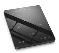 TOKIT Placa De Inducción 2000W, Placas Eléctricas M1 Con 9 Niveles De Potencia, Control Táctil, Temporizador De 90 Minutos, Ultrafina De 40 MM, Negro, Para Cocina, Dormitorio Y Camping