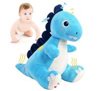 Tokiyis Juguetes Bebes 6-12 Meses, Dinosaurio de Peluche Interactivo y Musical para Gatear y Tummy Time, Juguete Educativo para Aprender a Gatear Desde 6 7 8 9 10 12 Meses, Regalo para Bebe 1-3 Años