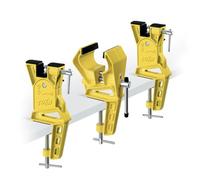 TOKO World Cup Alpine Ski Vise Grip para afinar y encerar - Agarre seguro antideslizante y ángulo ajustable para preparación de bordes - Juego de 3 piezas