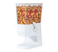 Tokokimo Dispensador Cereales, No Aplasta los Cereales al Servir, Cereal Dispenser de 3,2 L y Dispensador de Cornflakes, ideal Para Dulces, Frutos Secos, Alubias, Granola (Blanco, Pack de 1)