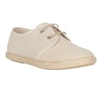 TOKOLATE - 2133 Zapato Blúcher de Lino Zapato Blucher para Niño de Textil Cierre Cordones Interior Textil - Modelo: 2133 Color: Hielo Talla: 24 para: Niños