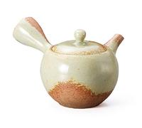 Tokoname Y715 Isshin - Tetera redonda esmaltada con ceniza, 239.5 ml (230 ml)