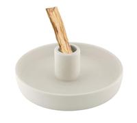 TOKSEO Soporte para Incienso de Palo Santo, Soporte de cerámica para palitos de Palo Santo, Quemador de Incienso, Palo Santo, Quemador de Madera de Palo Santo, Cuenco con recogecenizas (Beige)