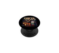 Tokyo After Dark Vinyl Running Coffee Japonés Music Lover PopSockets PopGrip Adhesivo